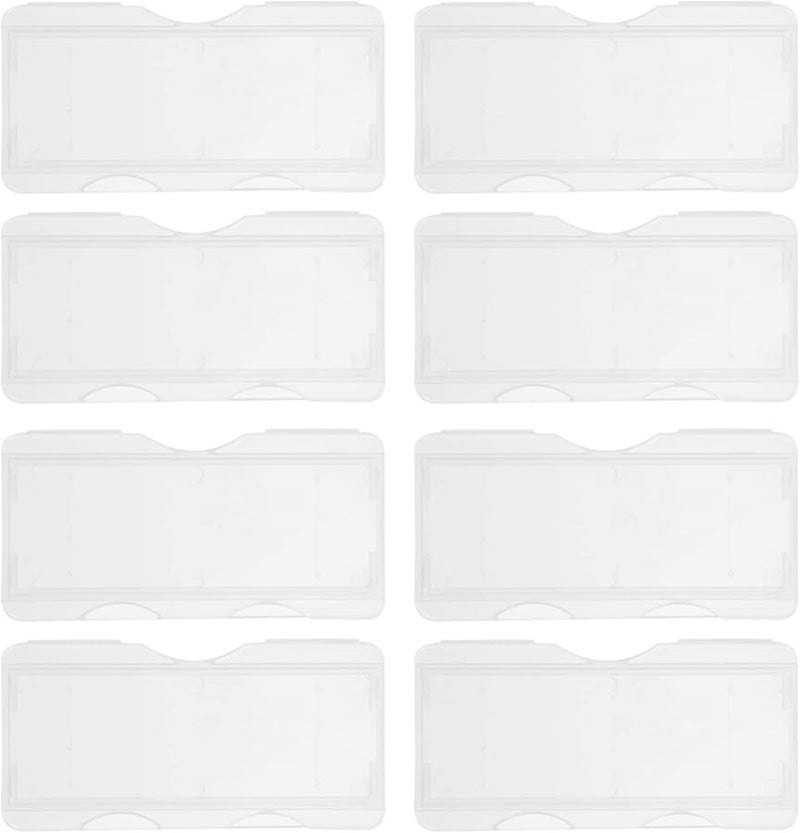 100pcs Plastic Microscope Slide Storage Box With Clip Holds Specimens Slides - Image 1
